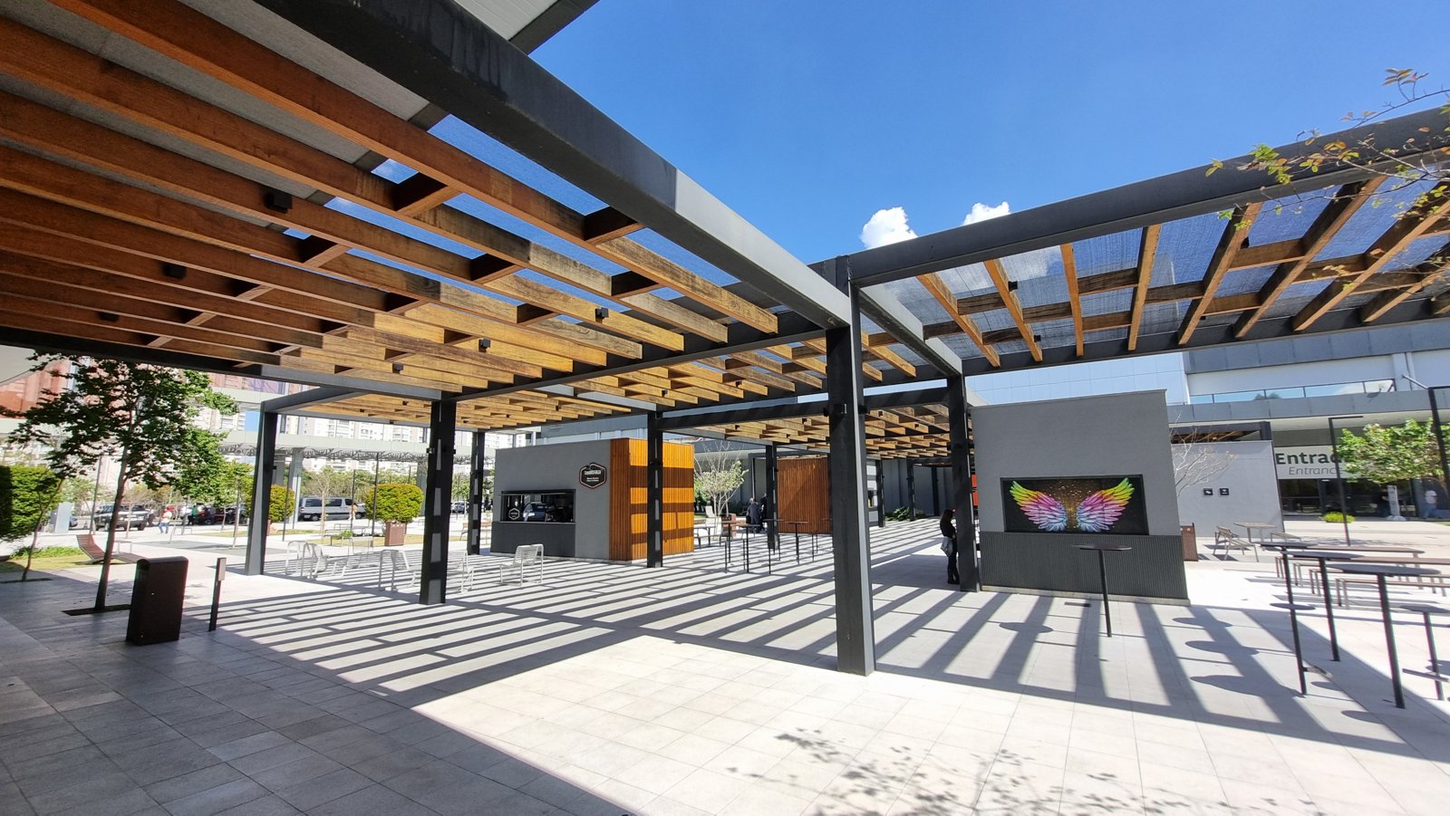 Área externa de acesso do Transamérica Expo Center, em São Paulo, sede do Congresso ABTCP 2026