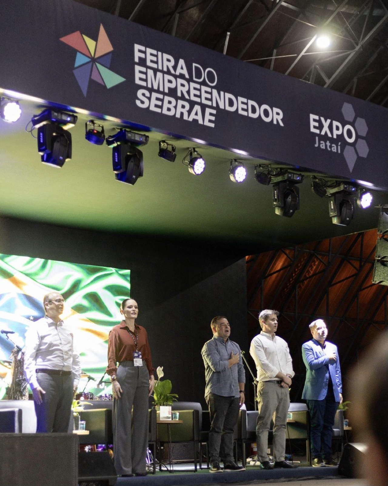 Palco principal da Feira do Empreendedor Sebrae, montado e operado pela Panorama